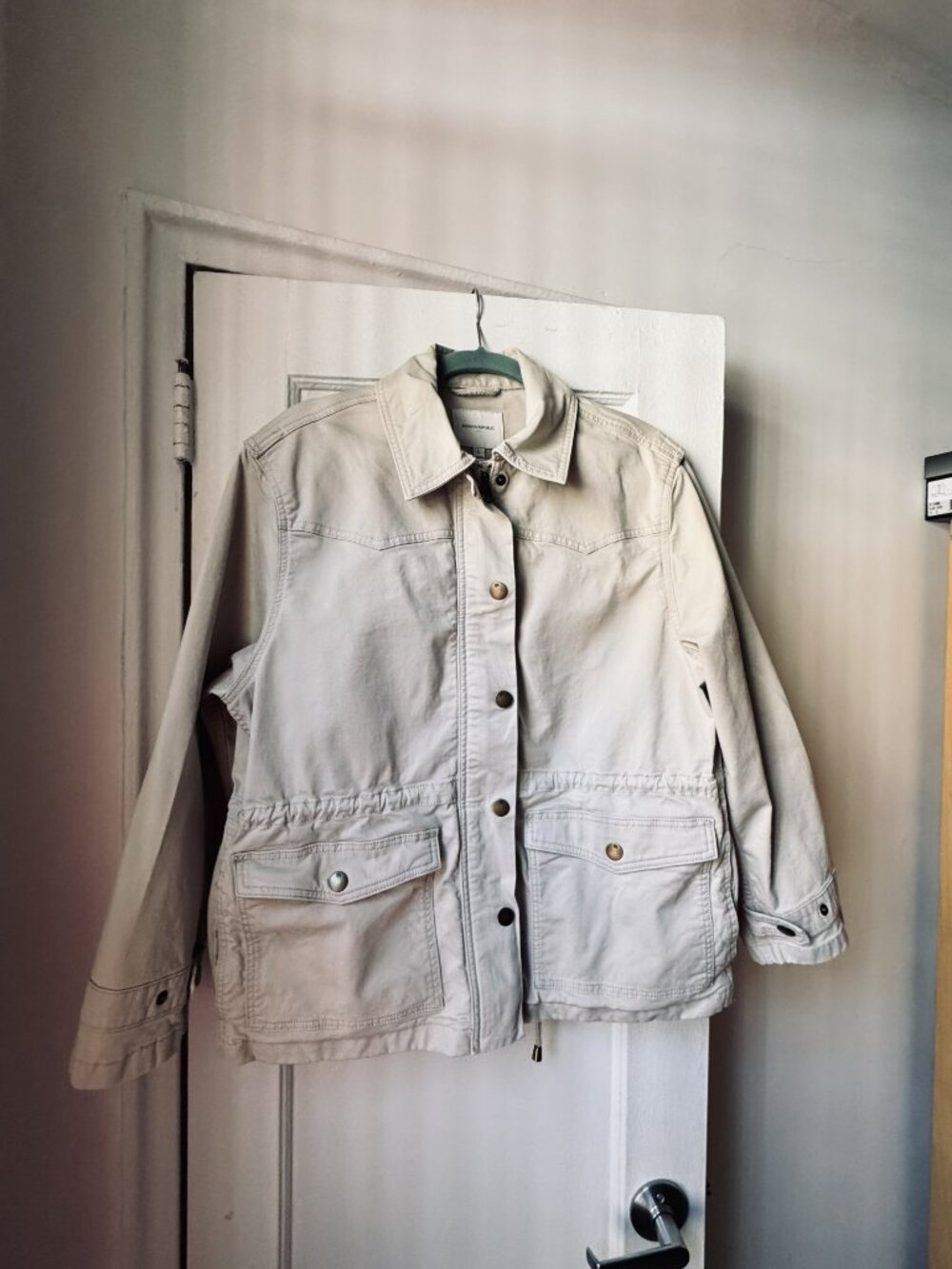 Banana Republic Chino Utility Jacket in Light Beige